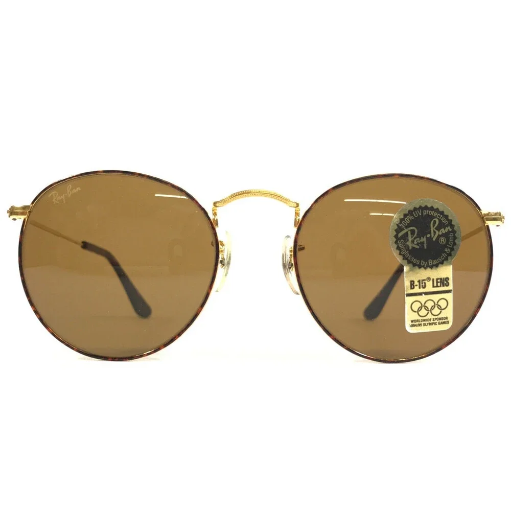 Vintage B&L Ray-Ban Sunglasses W2185 XRAS Gold Tortoise 1994 Olympics B-15 Lens